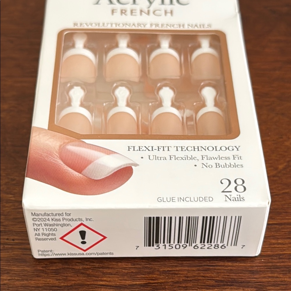 Kiss Women's Acrylic French Manicure Set NWT - Picture 4 of 11